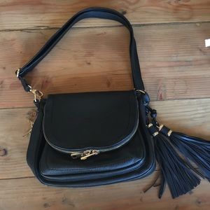 ASOS Crossbody Black Tassel Purse